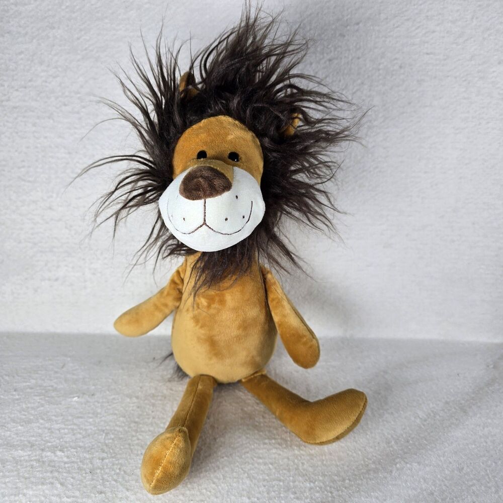 Hobby Lobby Lion Shelf Sitter 19” Brown Stuffed Animal Toy Nursery Decor